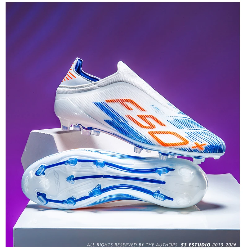 Neue Fußballschuhe für Herren, rutschfeste Fußballschuhe für den Innenbereich, professionelle Turf-Futsal-Schuhe für Rasen, ultraleicht, sportlich, bequem, für Erwachsene – Detail 3