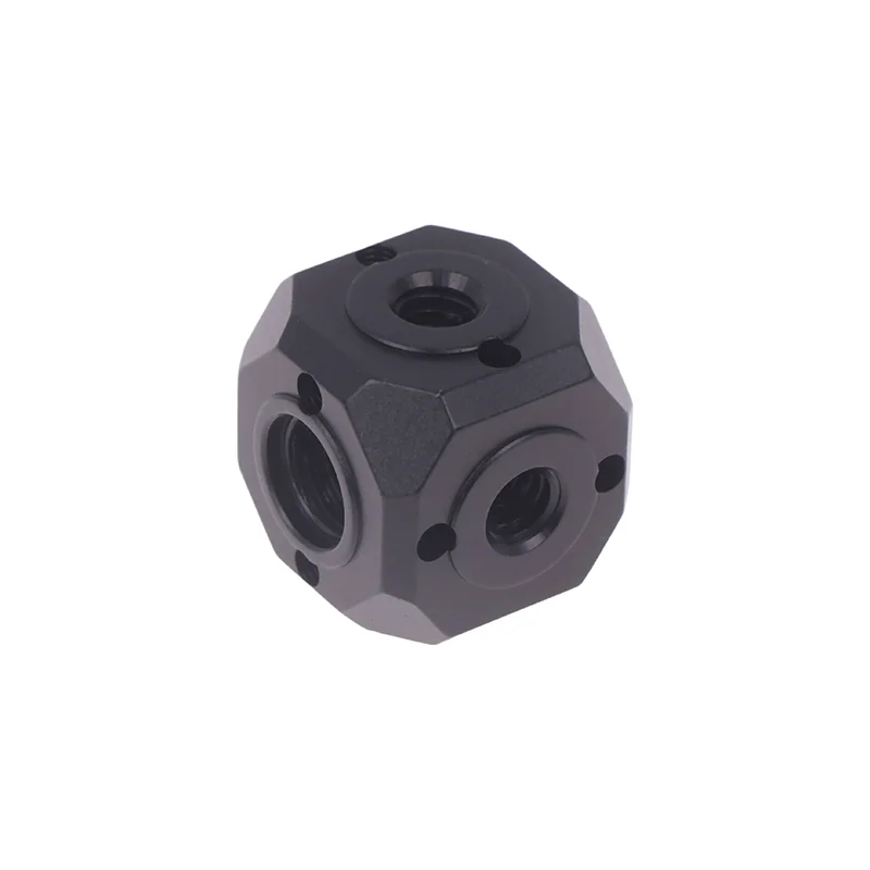 Adattatore universale per foro per vite per treppiede Supporto cubico magico per braccio magico Flash Vlog Video Luce di riempimento Testa di montaggio per estensione microfono