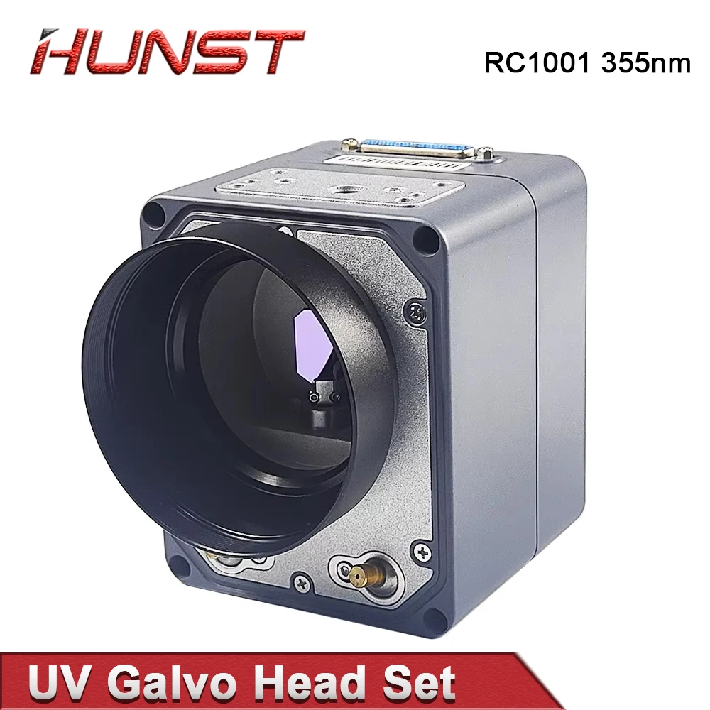 Hunst SINO-GALVO RC1001 UV Laser Scan Galvo Head Set 355nm Apeature 10mm Galvanometer Scanner with Power Supply