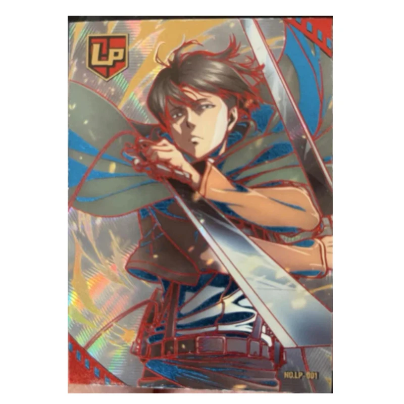 Anime Attack On Titan Eren Jaeger Mikasa ackerman Armin Arlert Erwin Smith Rare Limited Collection Card Toy Birthday Gift