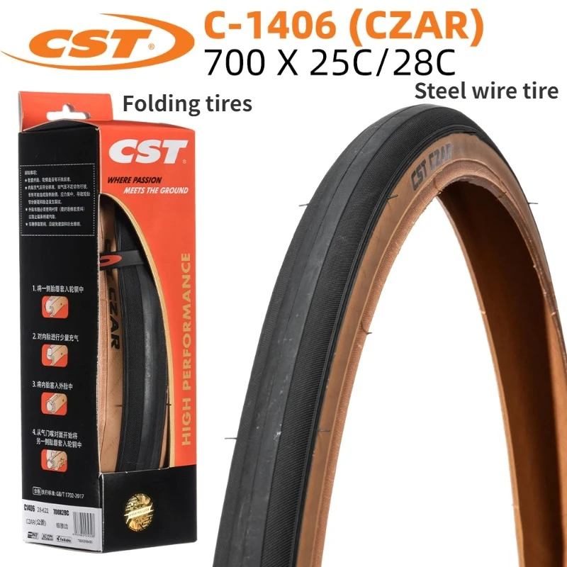 C1406 ROAD BICYCLE TIRE OF ROAD BIKE TYRE CZAR C-1406 FOLDABLE BEAD CLINCHER 700C 700X25 700X28 25C 28C