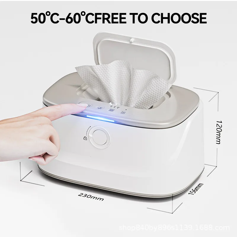 

USB Smart Wipes Warmer& Dispenser Baby Wet Wipe Fast Warmer Car Constant Temperature Storage Box for Baby Wipes with Night Light