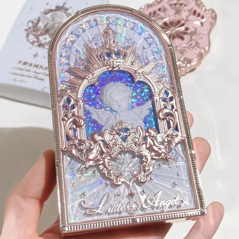 リトルエンジェルフラワー ノウズ アイシャドウパレット アイグリッター メイクアップパレット ロングラスティング 9色 アイシャドウ 女の子と女性向け