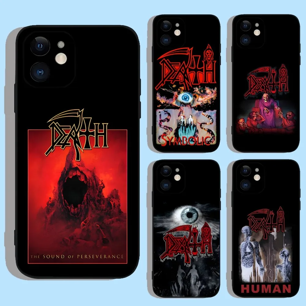 Old Deaths Mental Rock Band Phone Case For iPhone 16,15,14,13,12,11,XS,XR,X,8,7,Pro,Max,Plus,mini Silicone Black Cover