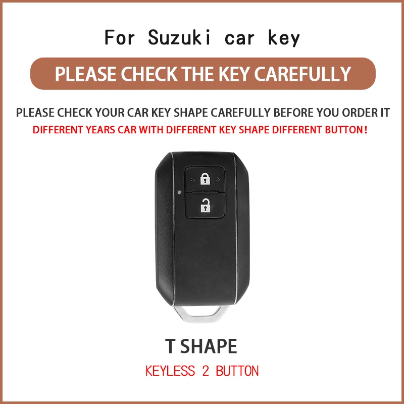 2 Buttons Car Remote Key Case Cover for Suzuki Ertiga Swift 2017 Wagon R Japanese Monopoly Type 3C Protector Key Shell Fob