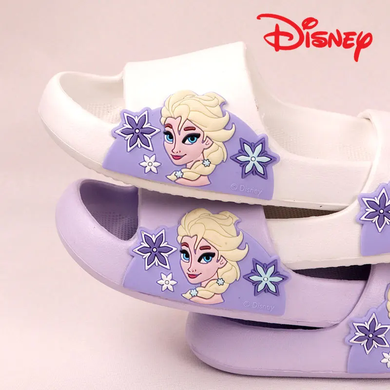 Pantofole Disney per bambini ragazze Frozen elsa Princess Cute Cartoon antiscivolo suola morbida EVA pantofole leggere