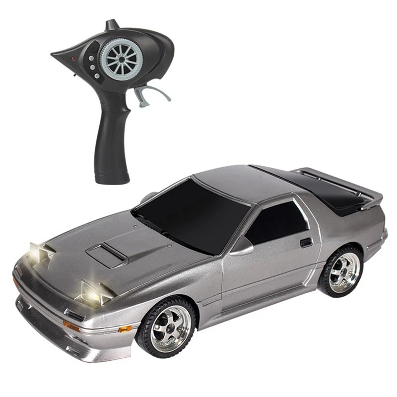 For LDRC LD1802 1/18 RC Drift Car 2.4G RC Car With LED Lights Rechargeable Drift Racing Car Silver RC Car Accessories Parts