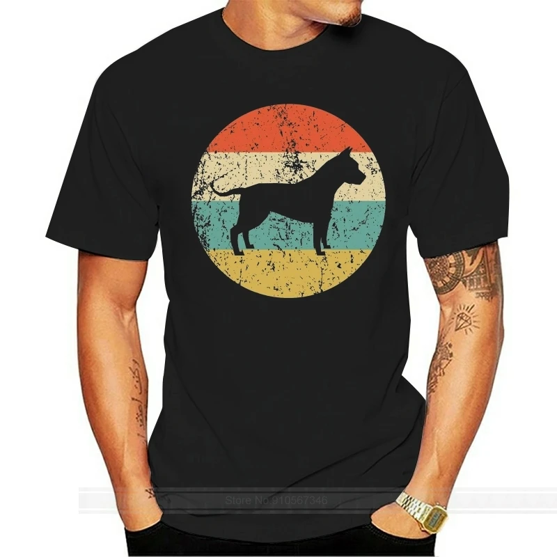 American Staffordshire Terrier Shirt - Retro Amstaff Men'S T-Shirt - Dog Shirt Personality Custom Tee Shirt