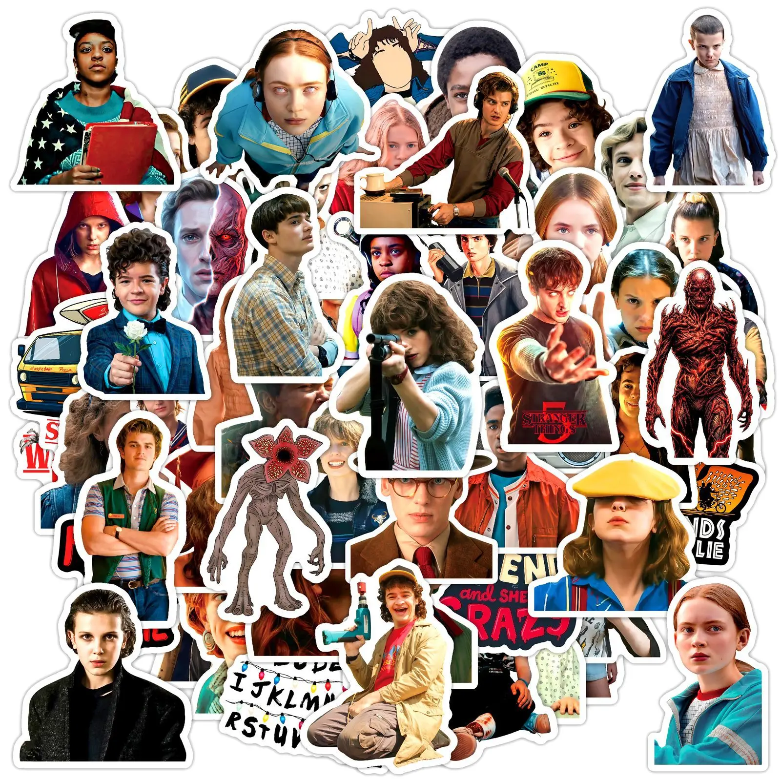 60 Stück Cartoon Klassische TV-Dramen Spielfiguren Aufkleber Cartoon Wasserfeste Graffiti Vinyl-Aufkleber für Laptops – Detail 2