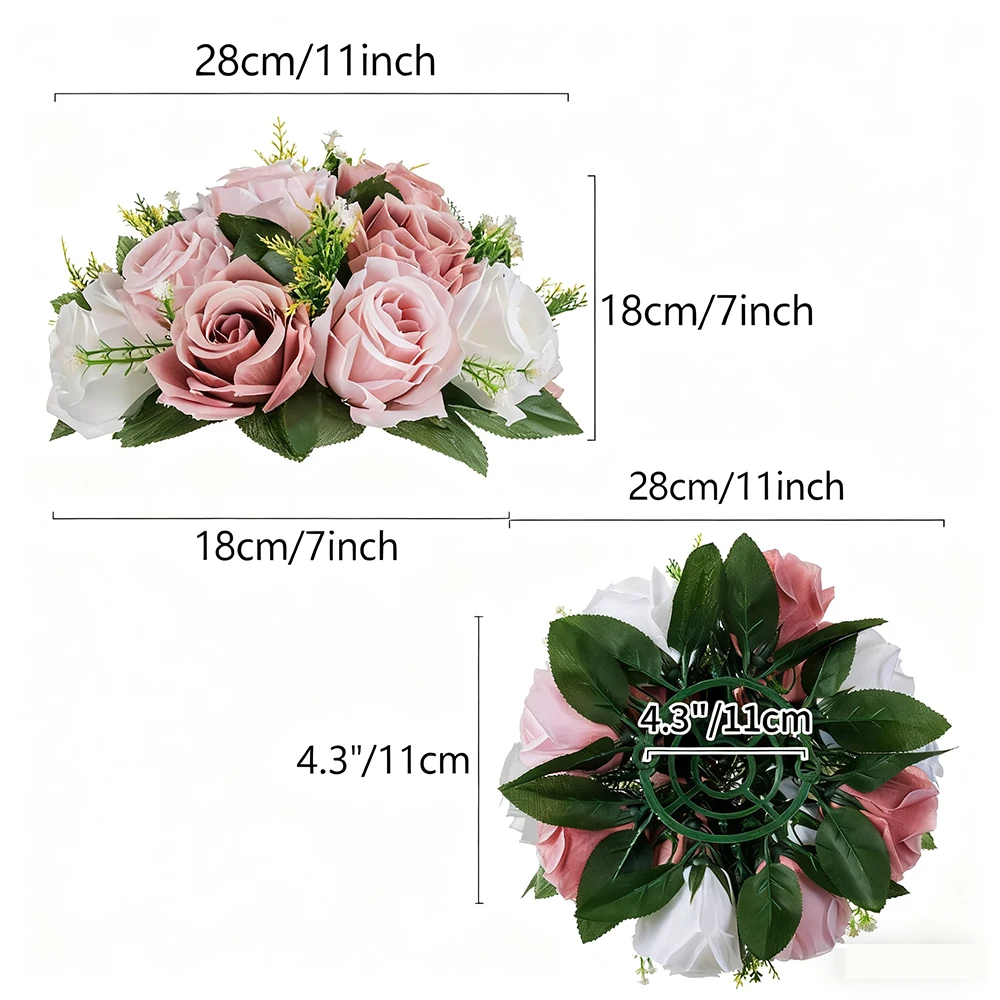 

1PC Artificial Imitation Floral Ball Green Silk Tablecloth Wedding Room office Desk Interior Decoration Party Bouquet