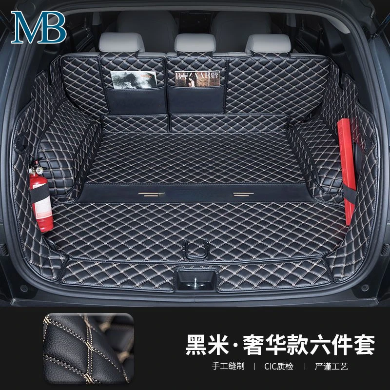 For Hyundai Tucson NX4 2021-2023 2024 Accessorie for Vehicles Leather Car Trunk Mat Dedicated Surrounded Cargo Liner Storage Pad