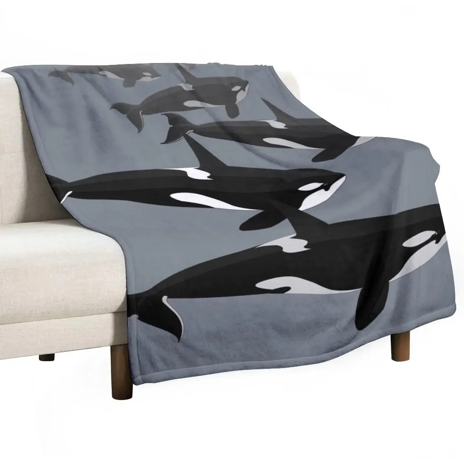 

Orca Whale Art Shirts Killer Whale Gifts Decor and More Throw Blanket Blankets For Baby Sofa Quilt Hairys Blankets