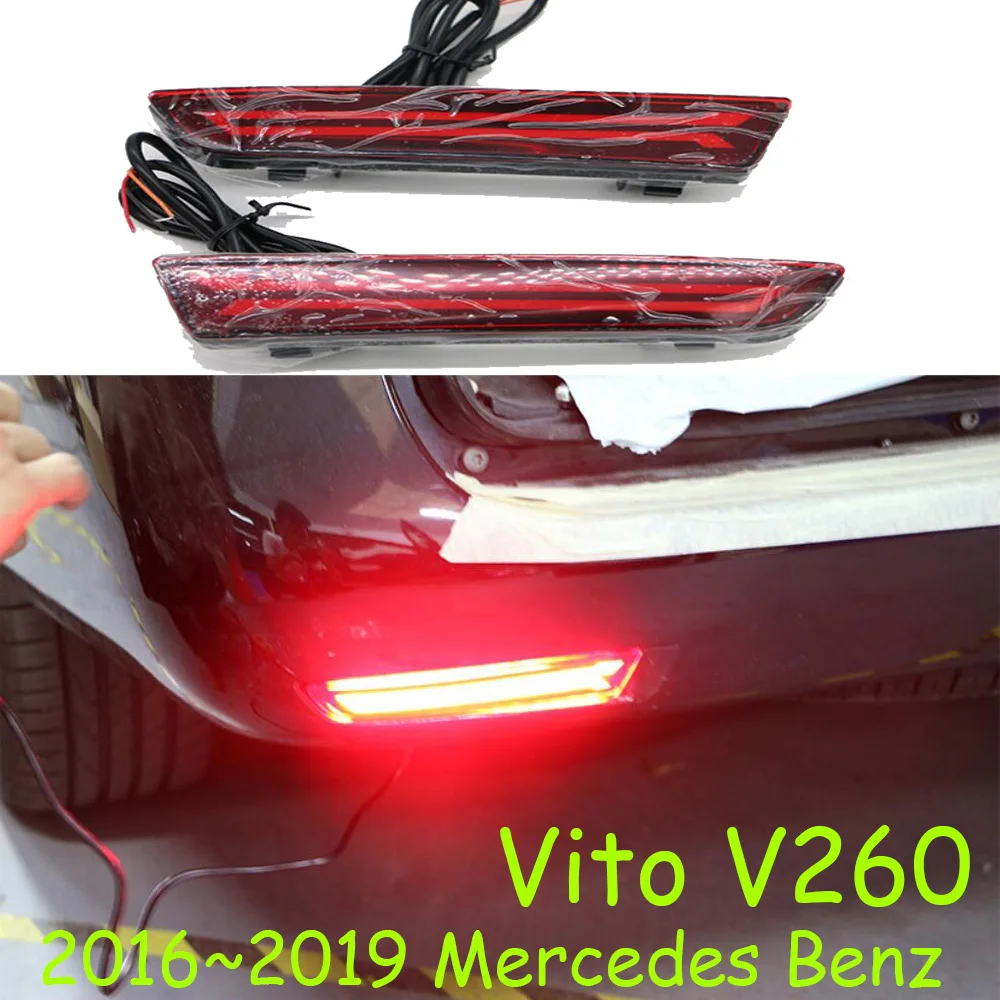 2016~2019year car bumper tail light for Vito taillight V260 LED car accessories Taillamp for Vito rear light fog