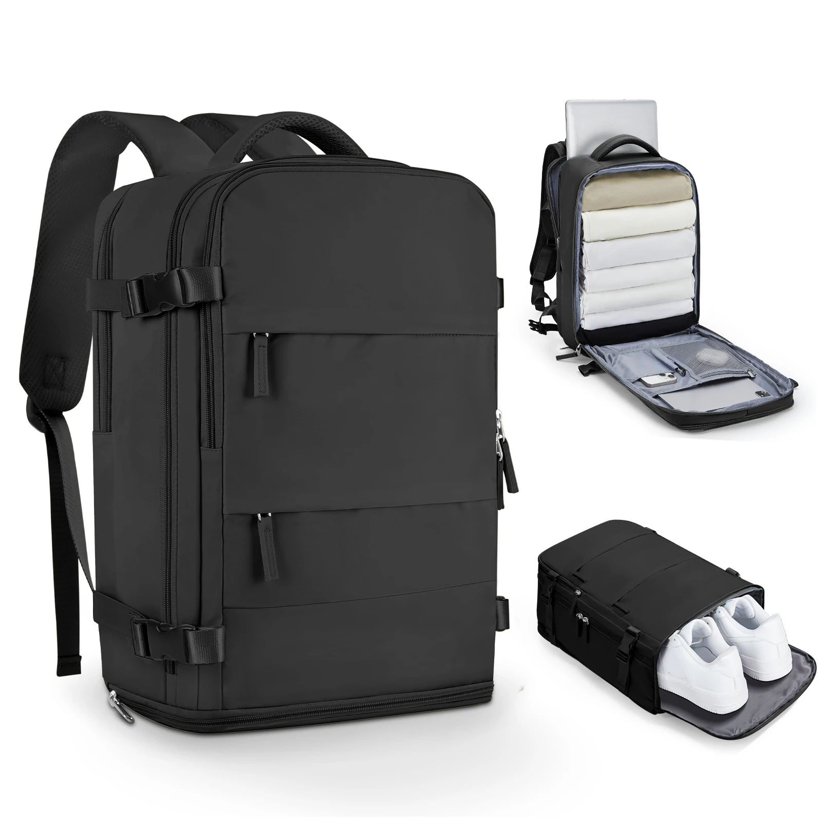 

Large Capacity 15.6 Laptop Waterproof Backpack Bag Carry on Airplane Cabin Travel Backpack, Men's Business Laptop Bag Travel Bag