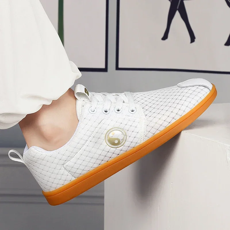 

Летняя дышащая обувь унисекс для тай-чи, женские легкие повседневные кроссовки высокого качества, мужская нескользящая обувь для фитнеса и боевых искусств