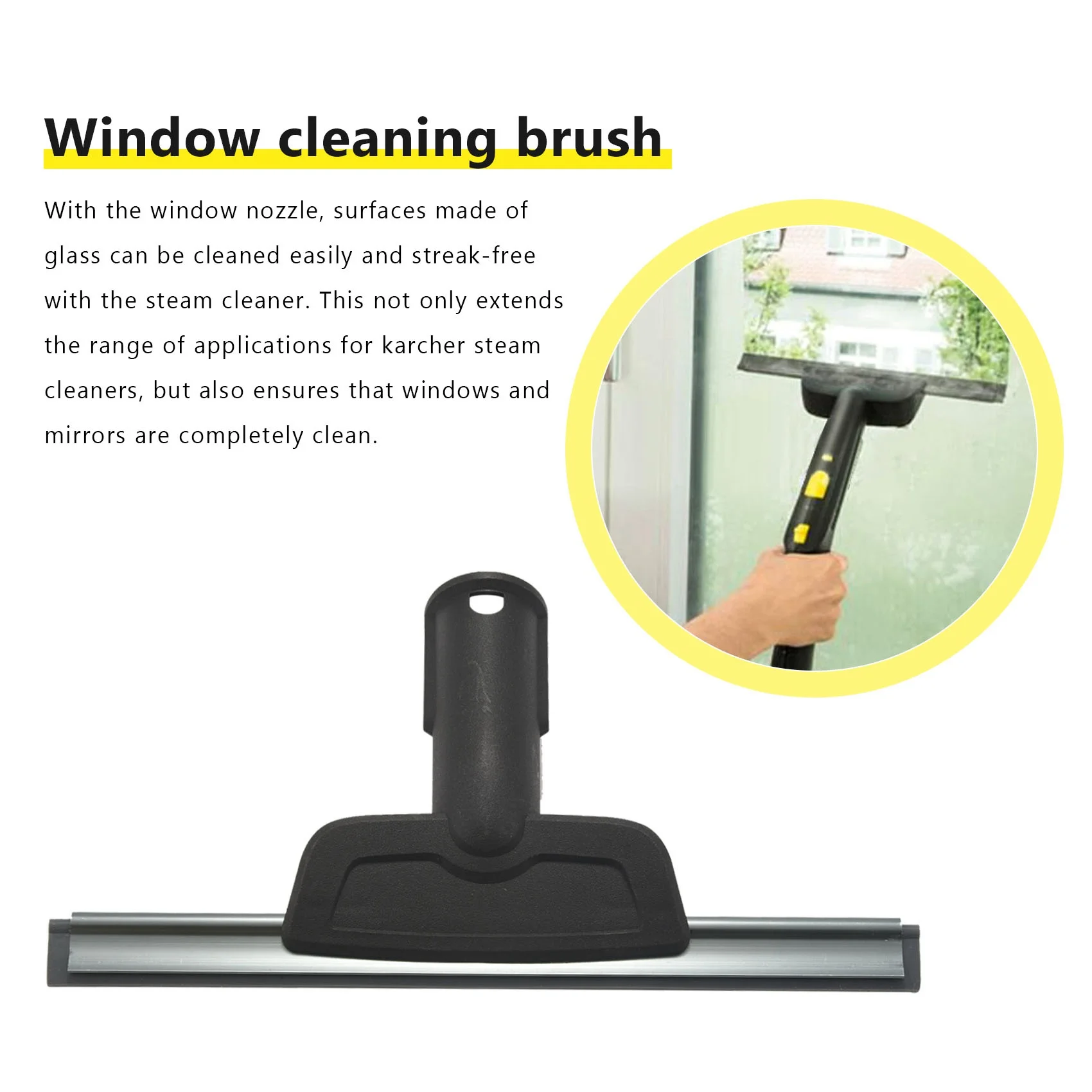 for Karcher SC2 SC3 SC4 SC5 Window Nozzle for Steam Cleaner Mirrors Moisture and Dissolved Dirt Household Cleaning B