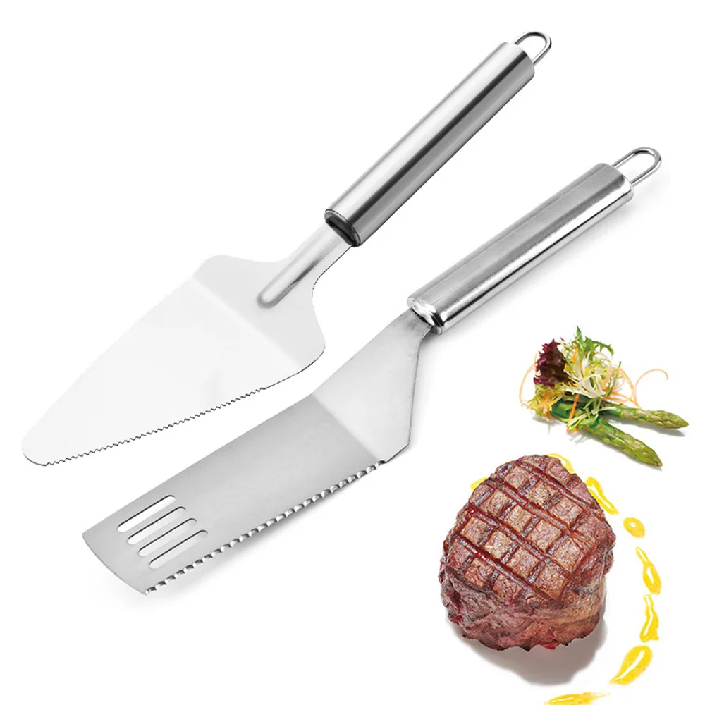 

Stainless Steel Kitchen Shovel Pastry Pie Server Cake Cutter Pizza Spatula Baking Tool