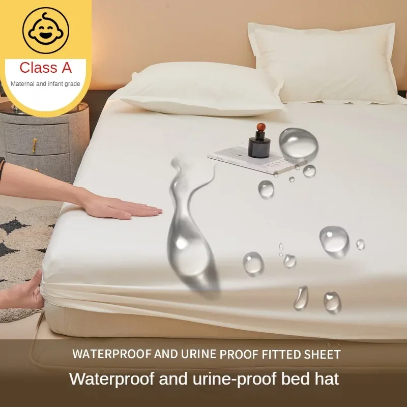 Waterproof bedsheet, bedspread, single piece urine proof and breathable mattress, dustproof cover, mat without pillowcase