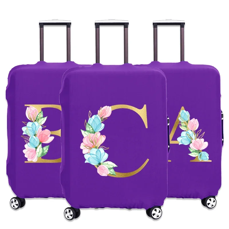 

18-32 Suitcase Dust Cover Luggage Protective Covers Trolley Baggage Case 26 Letter Print Elastic Cover Travel Accessories