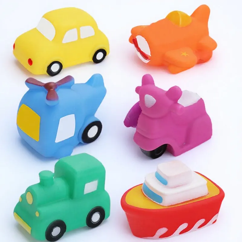 6Pcs Infant Bath Wash Accessories Shower Set Creative Wear-Resistant Compact Household Toddler Elastic Bath Supply
