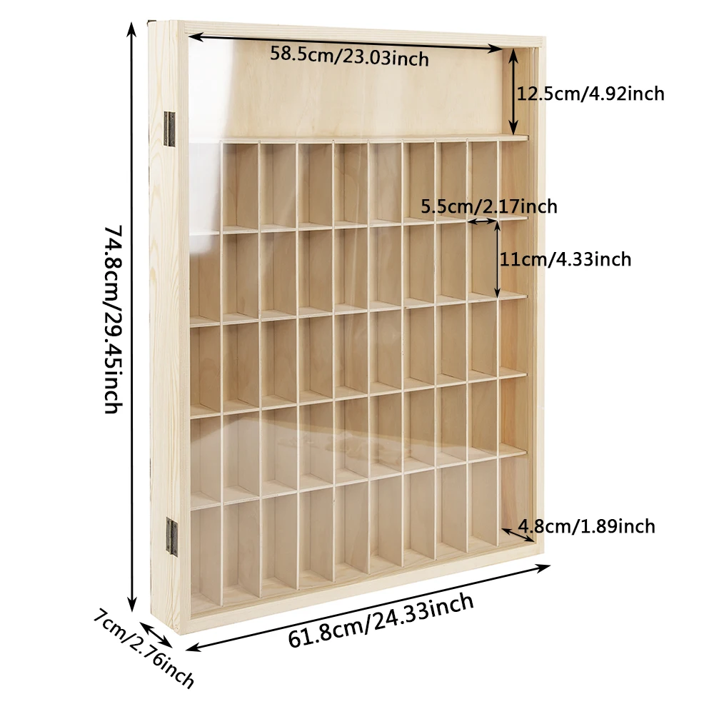 

5 сеток, глухая коробка из цельного дерева, коллекционная коробка с пылезащитной крышкой, полка для хранения, витрина, 6-слойный настенный шкаф