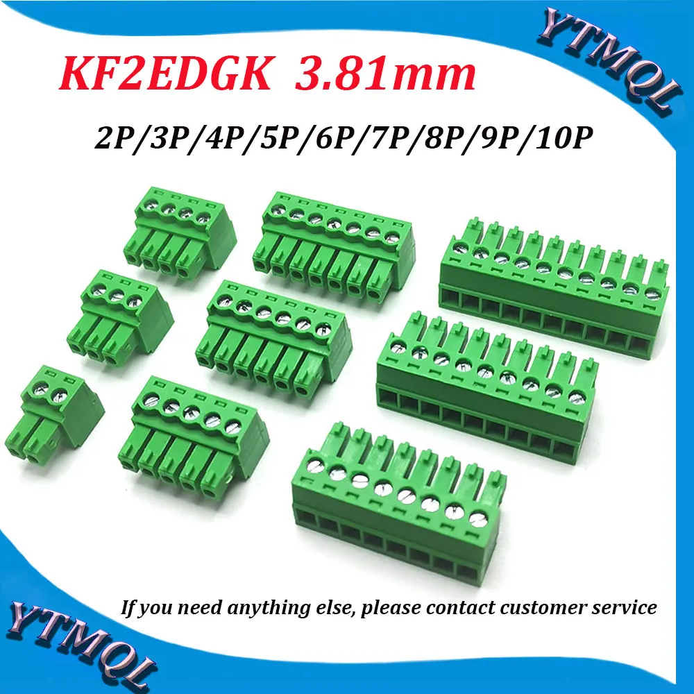 1Pcs KF2EDGK 3.81 2P-10P PCB TERMINAL BlOCKS 15EDGK 3.81mm 2PIN -10PIN MC 1,5/ 2-ST-3,81 - 1803578 PHOENIX CONTACT KEFA DEGSON