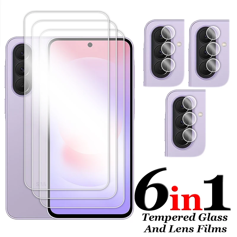 

Защитное стекло для Samsung Galaxy A37, прозрачная пленка для экрана Samsung A07 A17 A37 A57 5G, закаленное стекло для A37 A57, защитная пленка для объектива