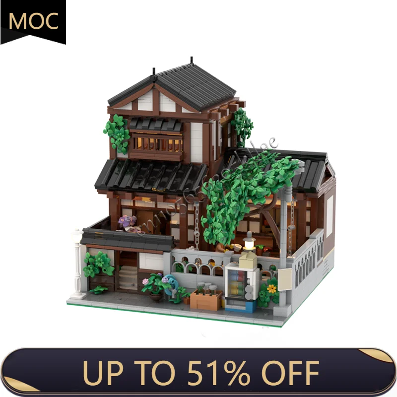 

2769 PCS MOC City Street Views Modular Traditional Residential Houses Building Block Educational Kid Toys Festival Gifts