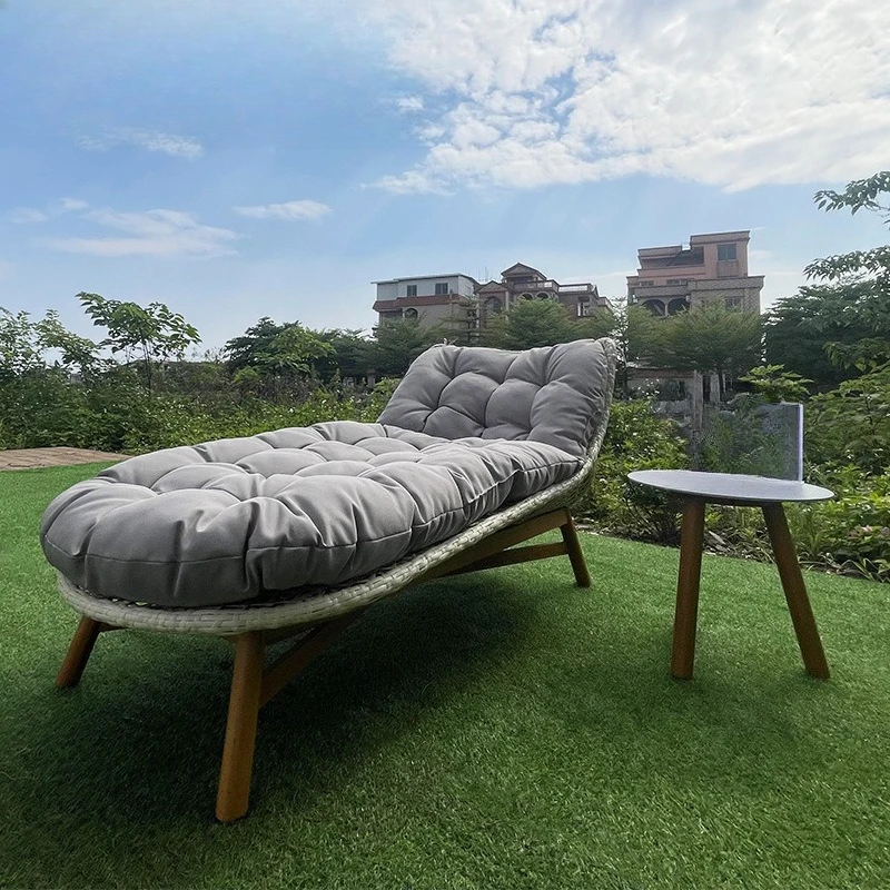 

Outdoor Loungers Hotel Garden Outdoor Swimming Pool Loungers Rattan Beach Chairs Courtyard Aluminum Balcony Loungers Furniture