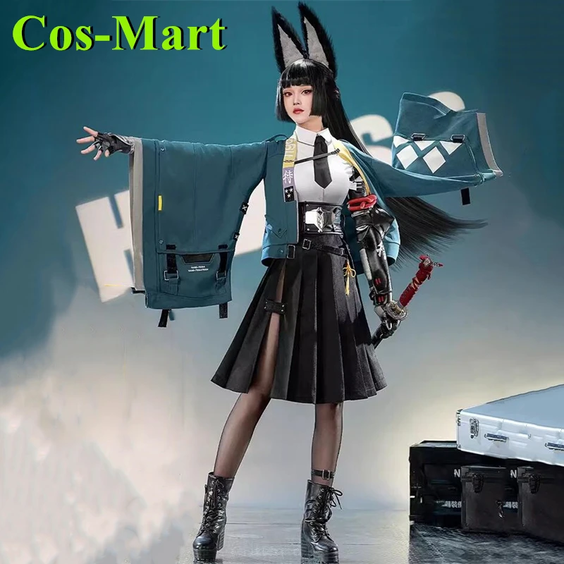 Cos-Mart Game Zenless Zone Zero Hoshimi Miyabi Cosplay Costume Gorgeous Sweet Maid Dress Activity Party Role Play Clothing