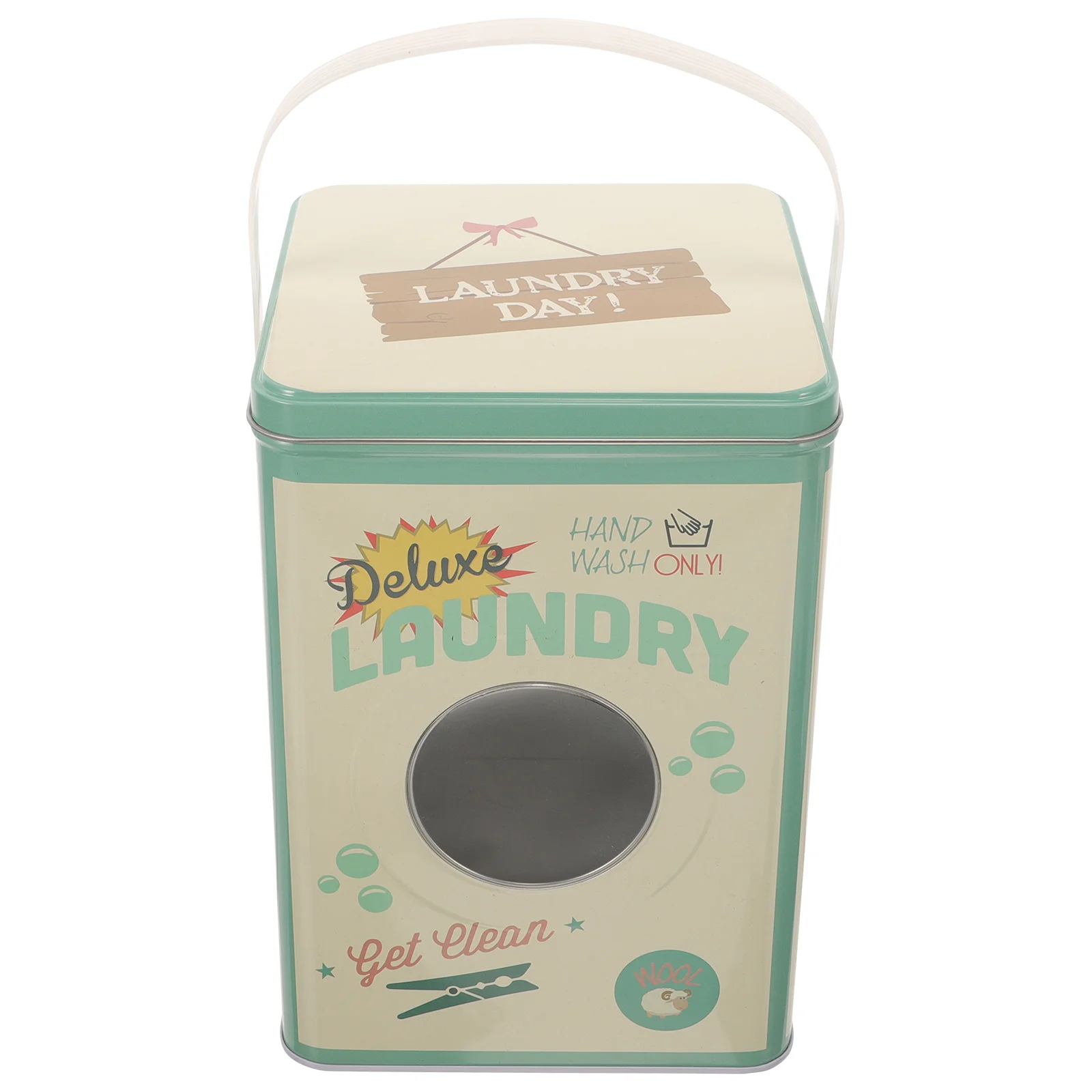 

Laundry Detergent Storage Box Packing Boxes Powder Bin Snack Beads Scent Metal Bucket