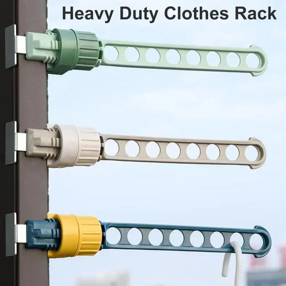 

Solid Clothes Rack Heavy Duty Clothes Rack Portable Adjustable Heavy Duty Travel Clothing Drying Holder Organizer for Window