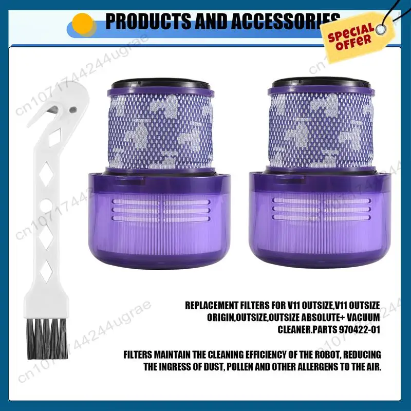 

-A15I Replacement Filters For Dyson V11 Outsize,V11 Outsize Origin,Outsize,Outsize Absolute+ Vacuum Cleaner.Parts 970422-01