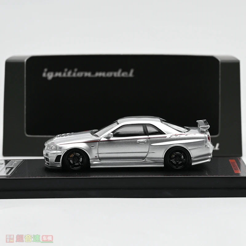 IG 1:64 Nismo R34 GTR Z TUNE gegoten simulatie legering automodel, kerstcadeau speelgoed voor jongens, verzamelornament voor volwassenen.