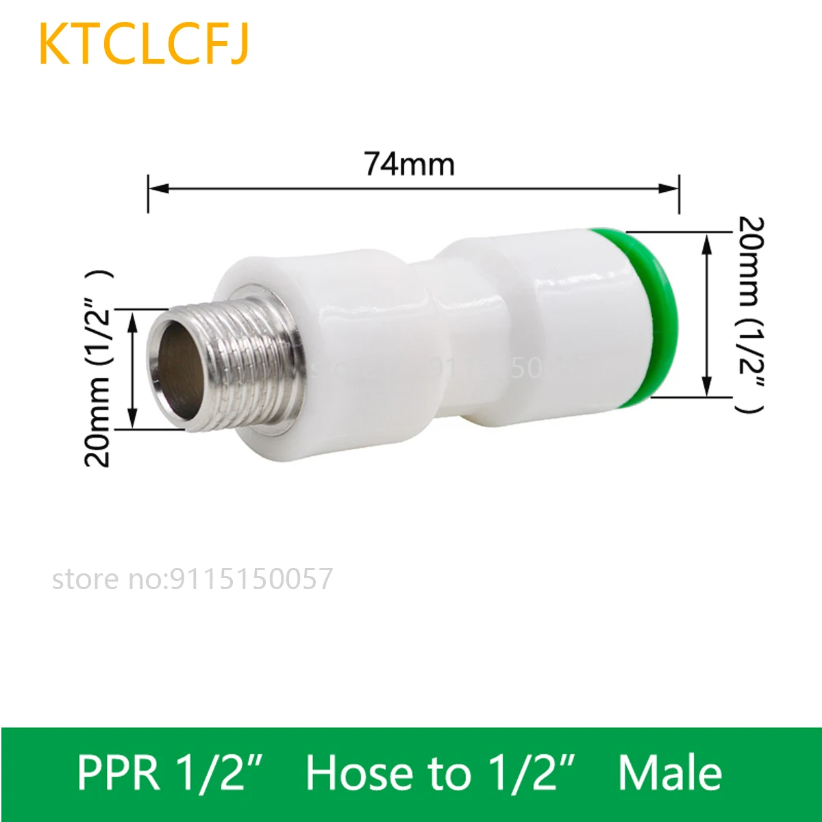 20/25/32mm Quick Plug Direct Green Connector PP Aluminum Plastic PPR Water Pipe Garden Irrigation Connection