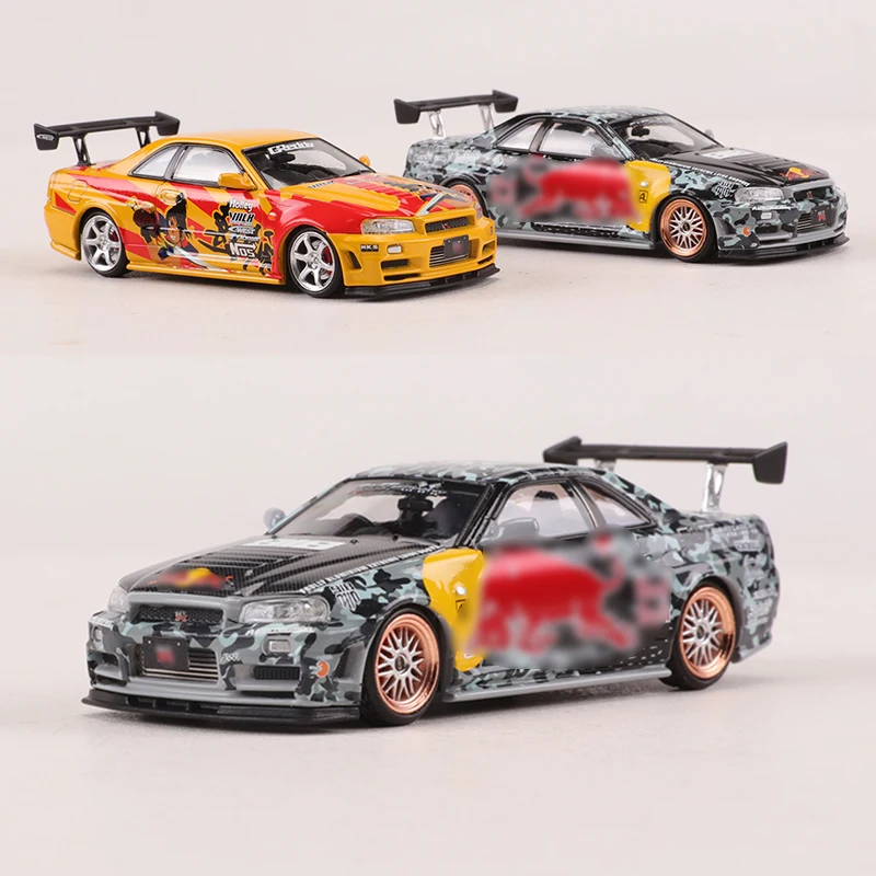 Fast Speed FS 1:64 Skyline  GTR R34  Diecast Alloy Model Car