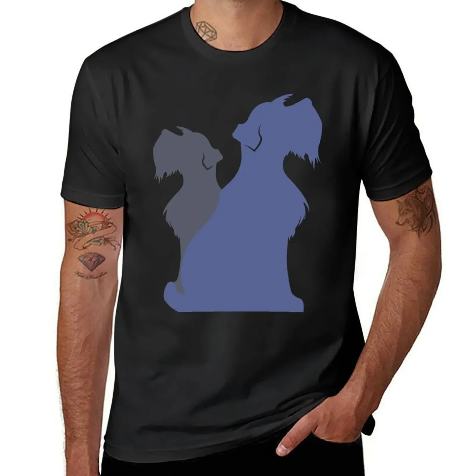 Miniature Schnauzer Terrier Puppy Dog Art Design T-Shirt vintage anime shirt anime figures mens t shirt