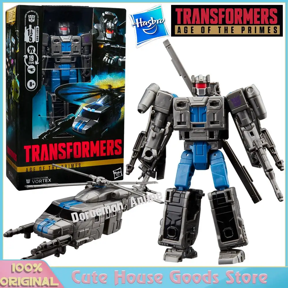 En Stock Original Hasbro Transformers Age of The Primes Deluxe Class Combaticon Vortex película regalos de dibujos animados figuras de acción Juguetes