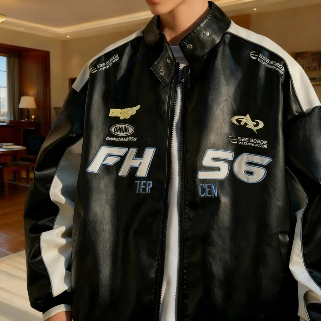 Men's Plus-Size Leather Jackets 2025 New Arrivals | Men's Leather Coats, Spring & Autumn New Style Trendy Biker Jackets