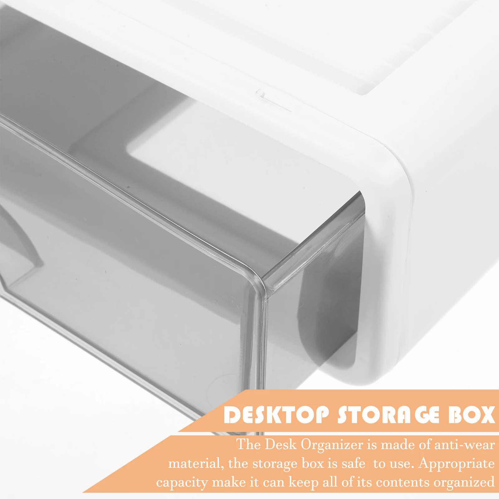 

1pc Drawer Storage Box Stackable Plastic Office Organizer for Documents Papers Toiletries Desktop Storage Boxes File