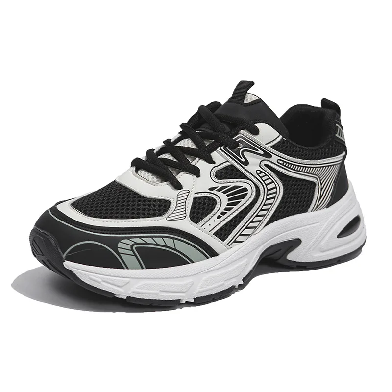 春秋の新作メッシュ厚底身長アップシューズ レディース おしゃれで万能なスニーカー カジュアルで快適なランニングシューズ