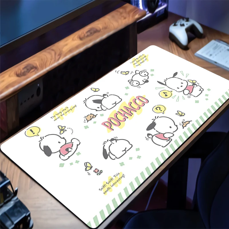 Mouse Pad Pochacco Gamer PC Computer Designed specifically HD Print Desk mat Keyboard Anime Gaming Accessories Mousepad Carpet