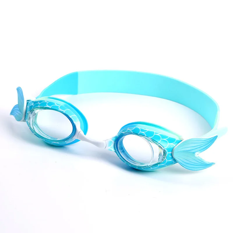 Eyelash Children Cartoon Swimming Goggles Silica Gel Mermaid Waterproof anti-fog Mirror Hd Swimming Goggles