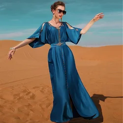 Vestido musulmán Islam Abayat para mujer, Dubai, Turquía, camisa de fiesta modesta, vestidos Eid para mujer, Ramadan Abaya, 2023