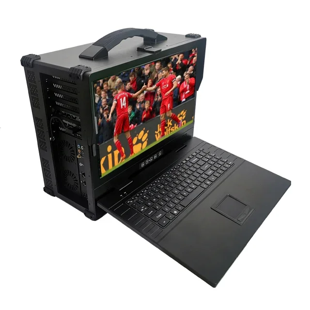 17.3 inch server chassis rugged laptop rugged type chassis m ilitary standard industrial computer portable computer