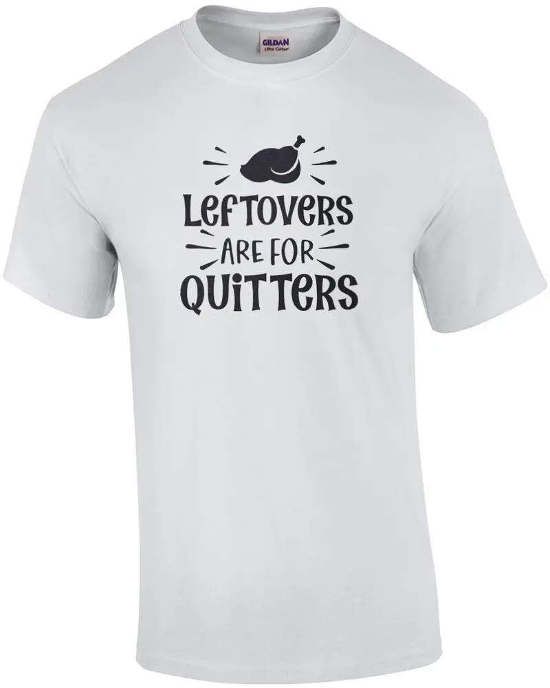 Футболки для оставшейся еды-футболки на День Благодарения высокого качества из 100% хлопка с коротким рукавом