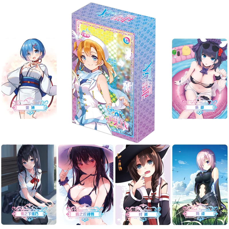 

1/4/12Box Anime Beauties/Goddess Story Collection Booster Cards Waifu Box Swimsuit TCG Girl Party Game Table Board Christmas