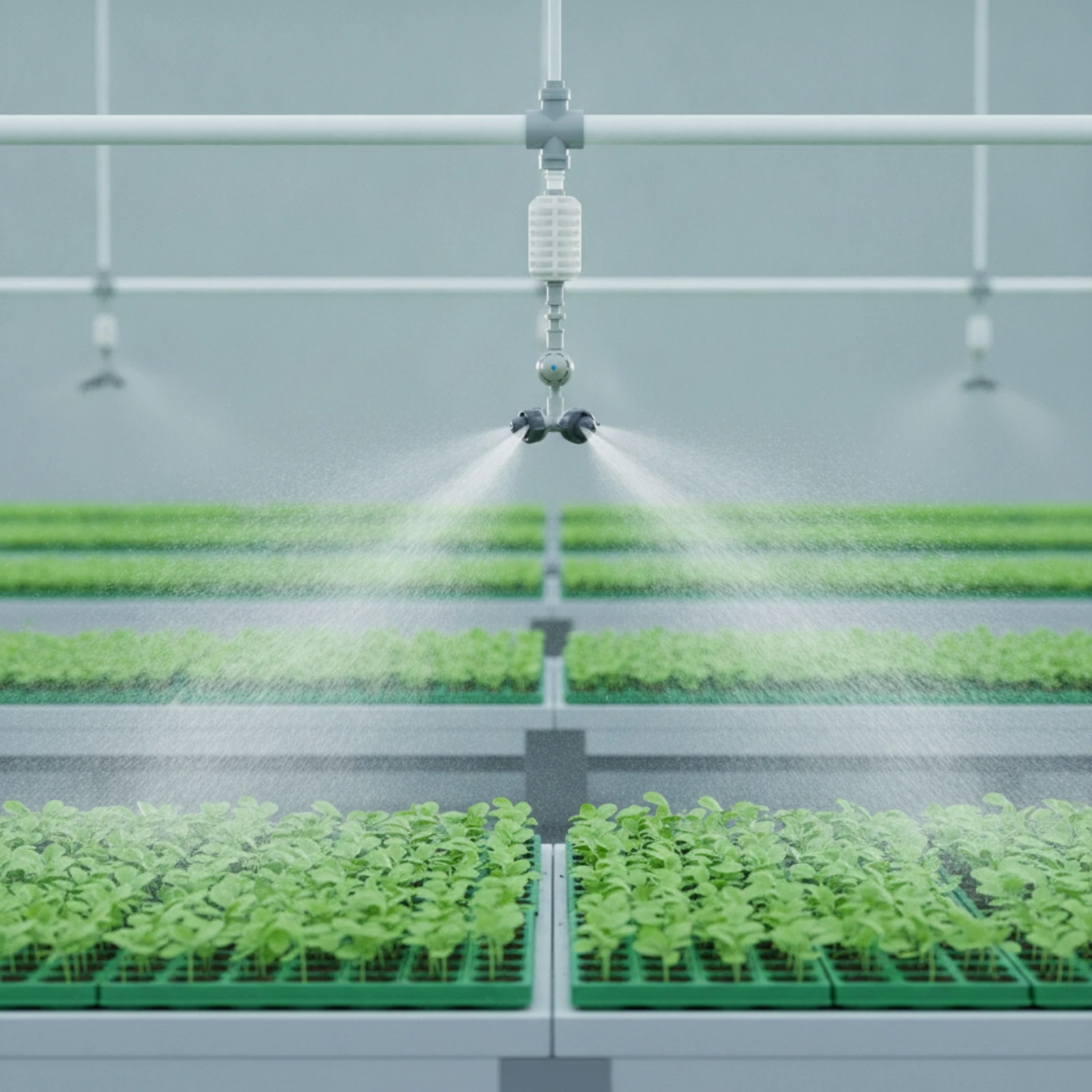 Cross Sprinkler with Connector Fine Mist Atomizing Sprinkler Mister Head Micro for Growers, Greenhouse, Agricultural Irrigation