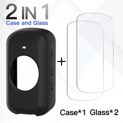 Coque de protection d'écran en verre et silicone pour chronomètre GPS Garmin, couvercle pour Garmin Edge 840, 540, 530, 830, 1040, 1030, 520, 130 Plus, Guatemala, 2 pièces