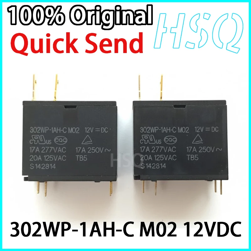 1 шт. абсолютно новый оригинальный 302WP-1AH-C M02 12 В постоянного тока 17 А реле микроволнового водонагревателя